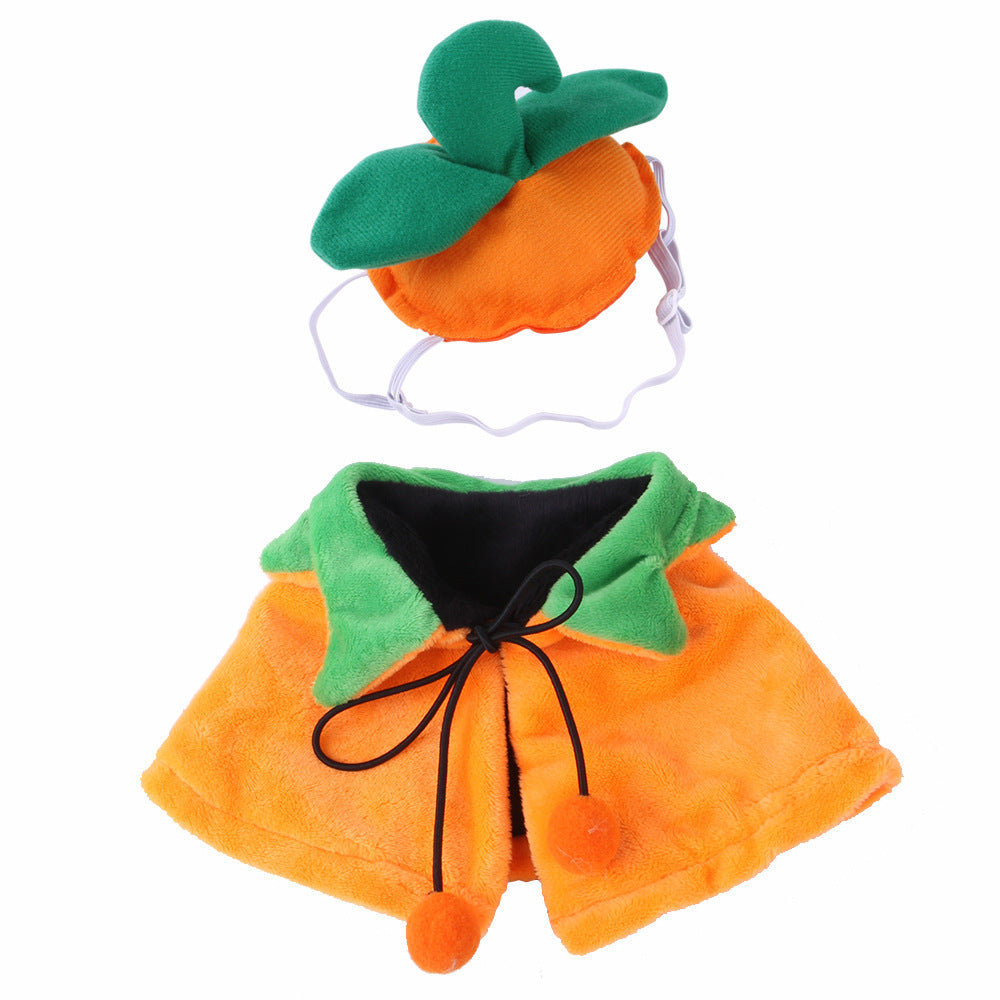 Halloween Pumpkin Double-sided Dog Cloak Cat Halloween Ornam | Other