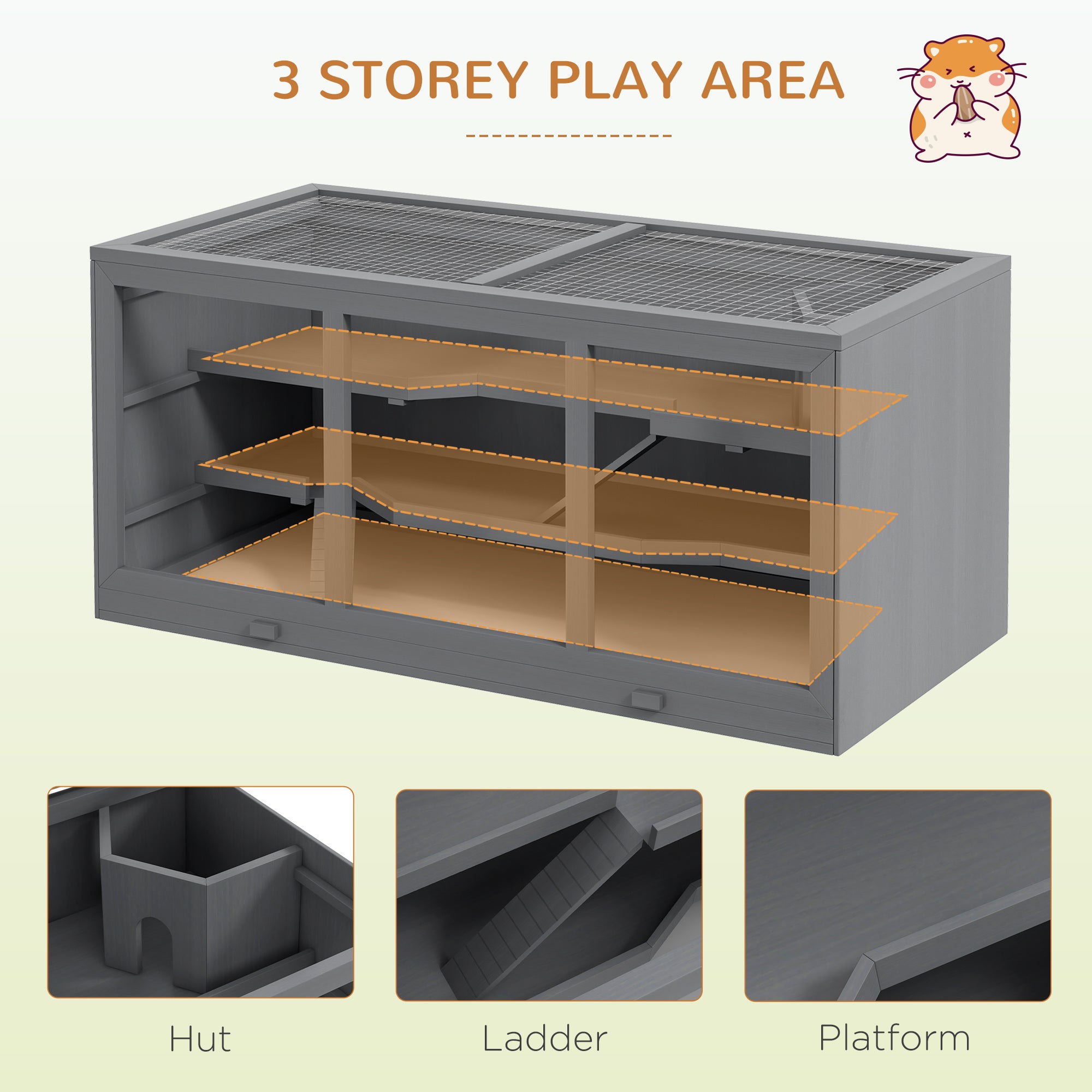 Oversized Wooden Hamster Cages, Gerbil Cages And Other Small | Other