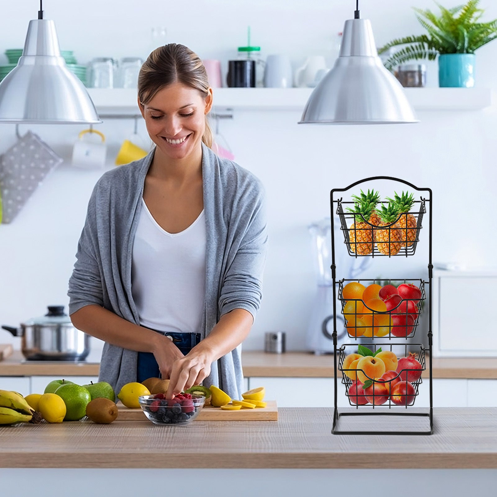Simple Multi-layer Iron Can Be Shaken Storage Shelf | Other