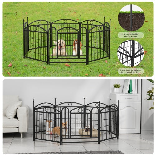 Dog Playpen Indoor 24 Inch 8 Panel Metal Dog Playpen | Other