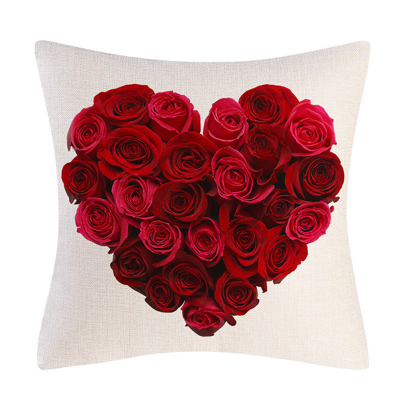 Valentine's Day Linen Pillowcase Holiday Gift | Other