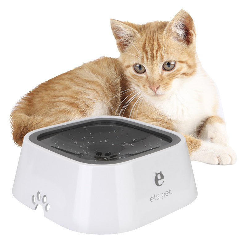 1.5l Cat Dog Water Bowl Carried Floating Bowl Anti-overflow | Other