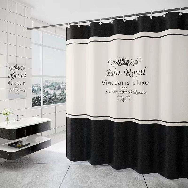 Waterproof Shower Curtain Spring Spun Polyester Shower Curta | Jewelry & Accessories