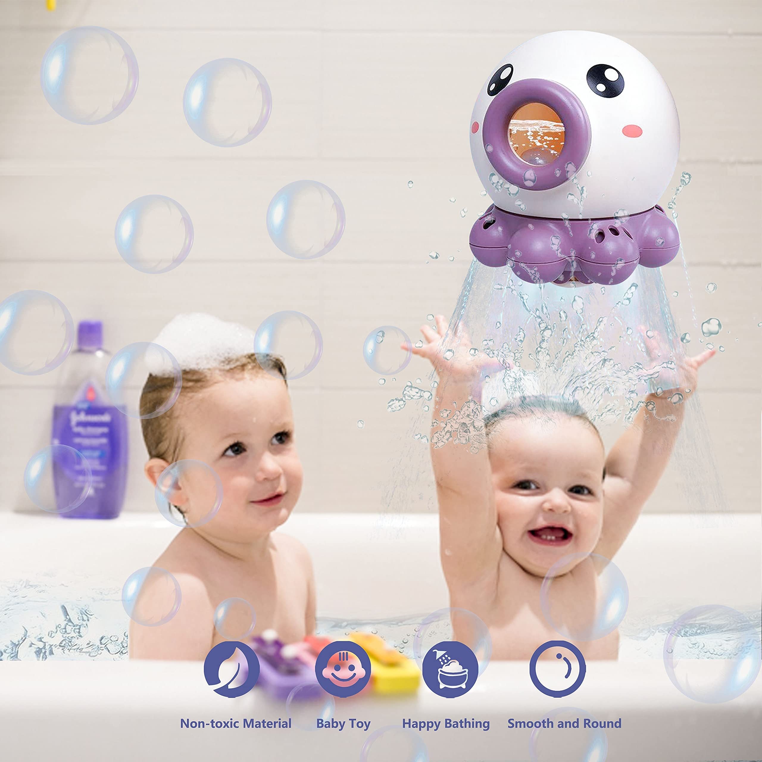 Octopus Fountain Bath Toy Water Jet Rotating Shower Bathroom | Electronic Learning Toys