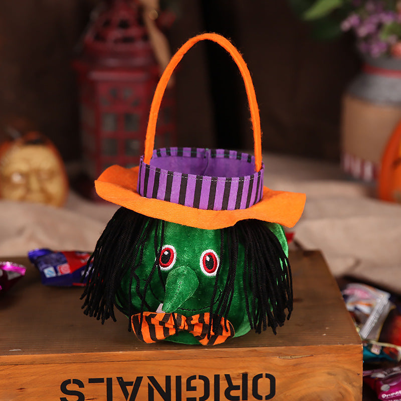Cute Halloween Candy Bag Halloween Pumpkin Pattern Portable | Luggage & Bags