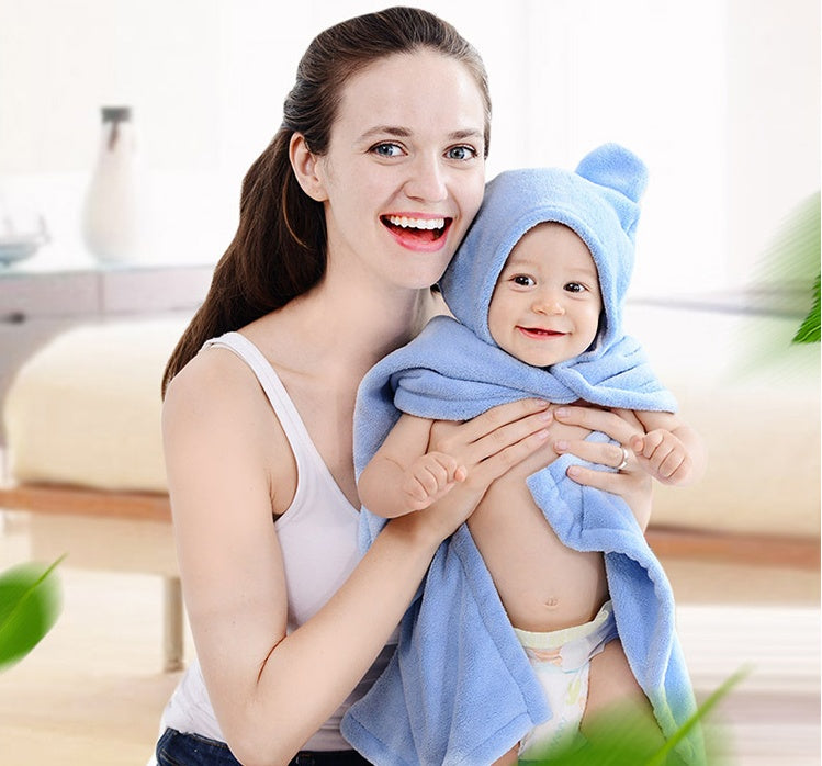 Cotton Adorable Baby Care Hooded Bath Towel | Electronic Learning Toys