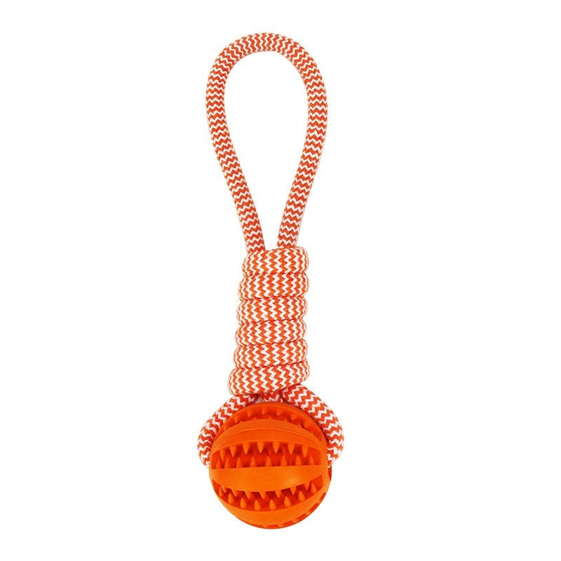 Dog Toy Treat Balls Interactive Hemp Rope Rubber Leaking Bal | Electronic Learning Toys