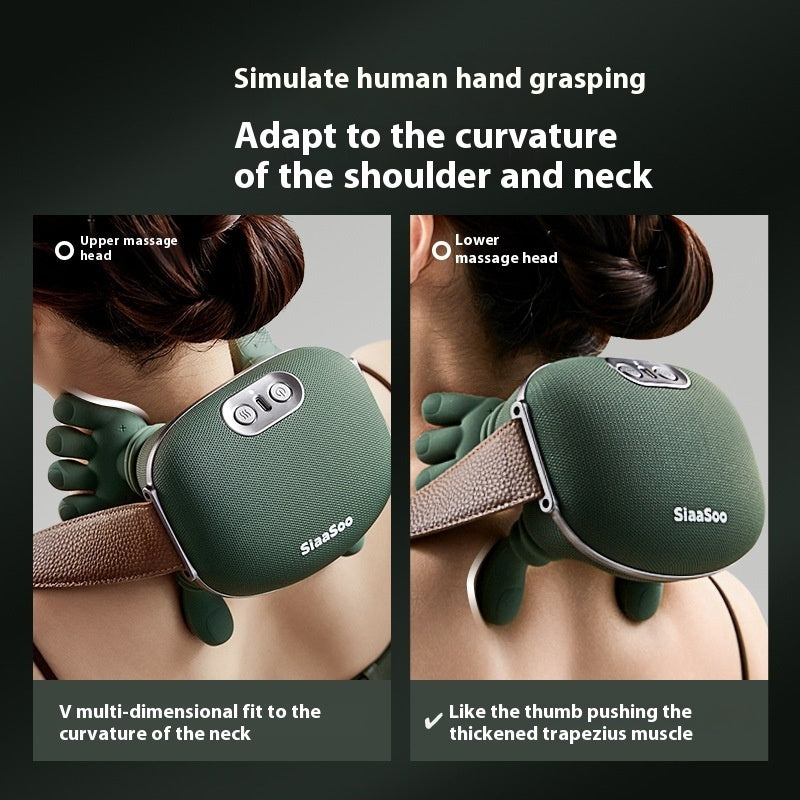 Wireless 4D Electric Neck & Shoulder Massager with Heat – Pain Relief & Relaxation