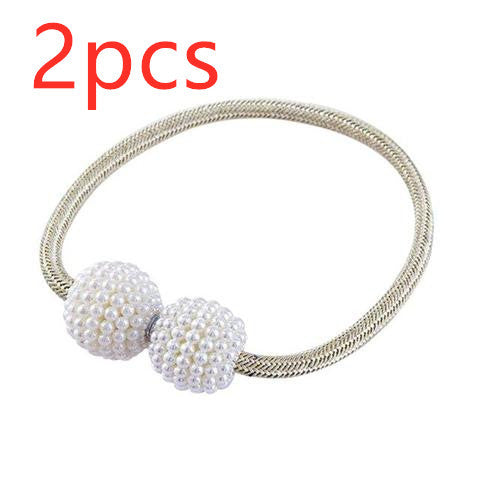 Magnetic Curtain Tiebacks Pearl Beads | Other