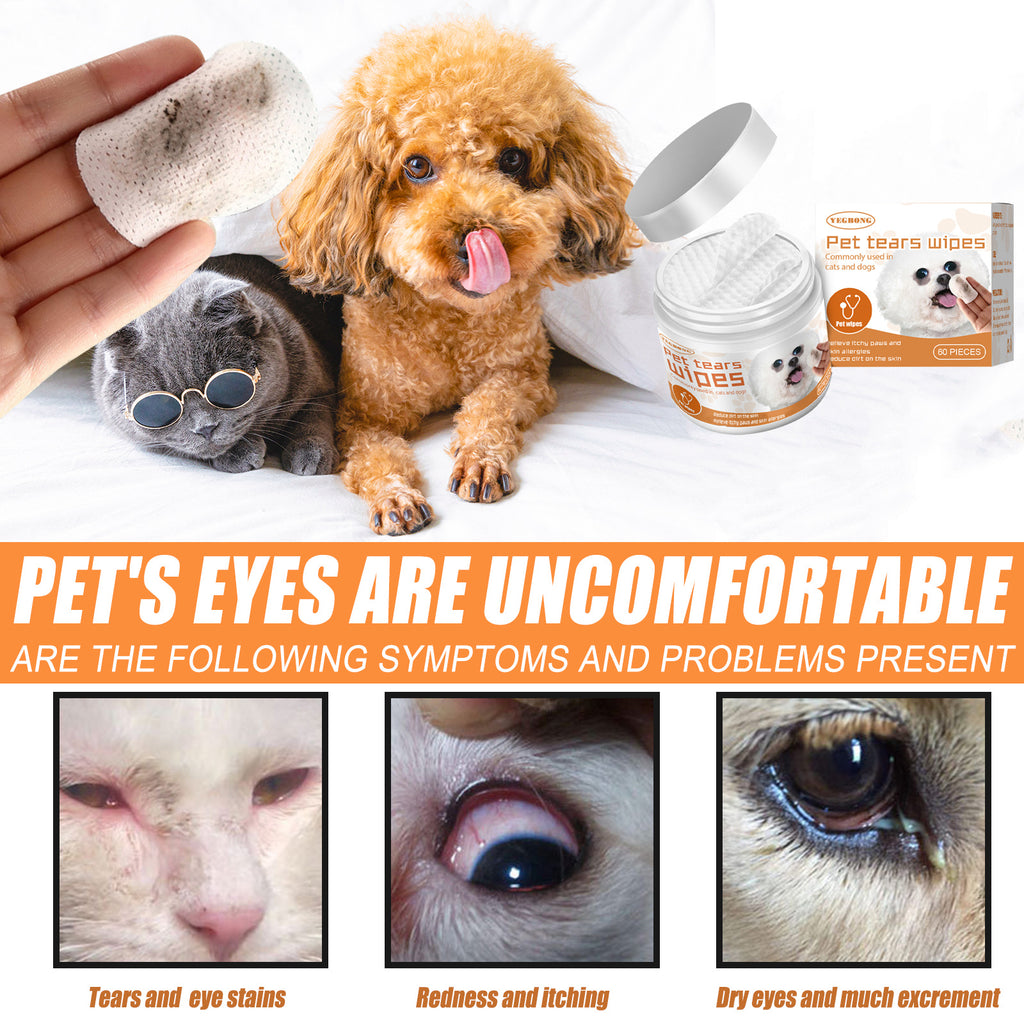 Yegbong Pet Wipes Clean, Dogs And Cats Tear Stains Eye Clean | Other