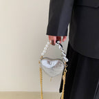 Mini Love-shape Pearls Handbag Fashion Cute Chain Lipstick B | Luggage & Bags