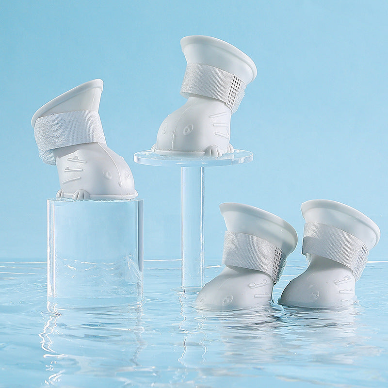 Dog Rain Boots 4pcs Pet Dog Puppy Warm Waterproof Silicone N | Other