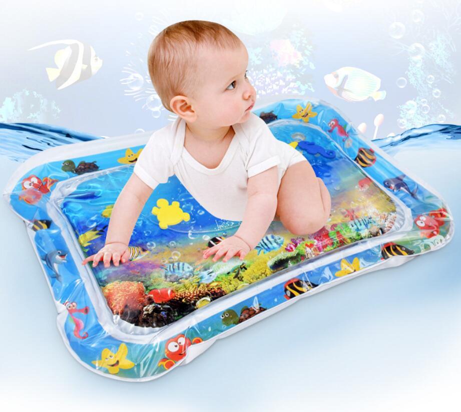 Adorable Baby Inflatable Water Mat, Infants Summer Beach Water Mat Pa | Electronic Learning Toys