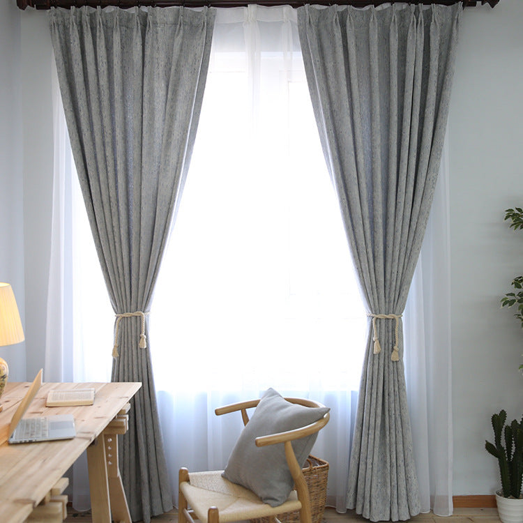 Solid Color Modern Simple Thick Cotton Curtain Fabric | Other