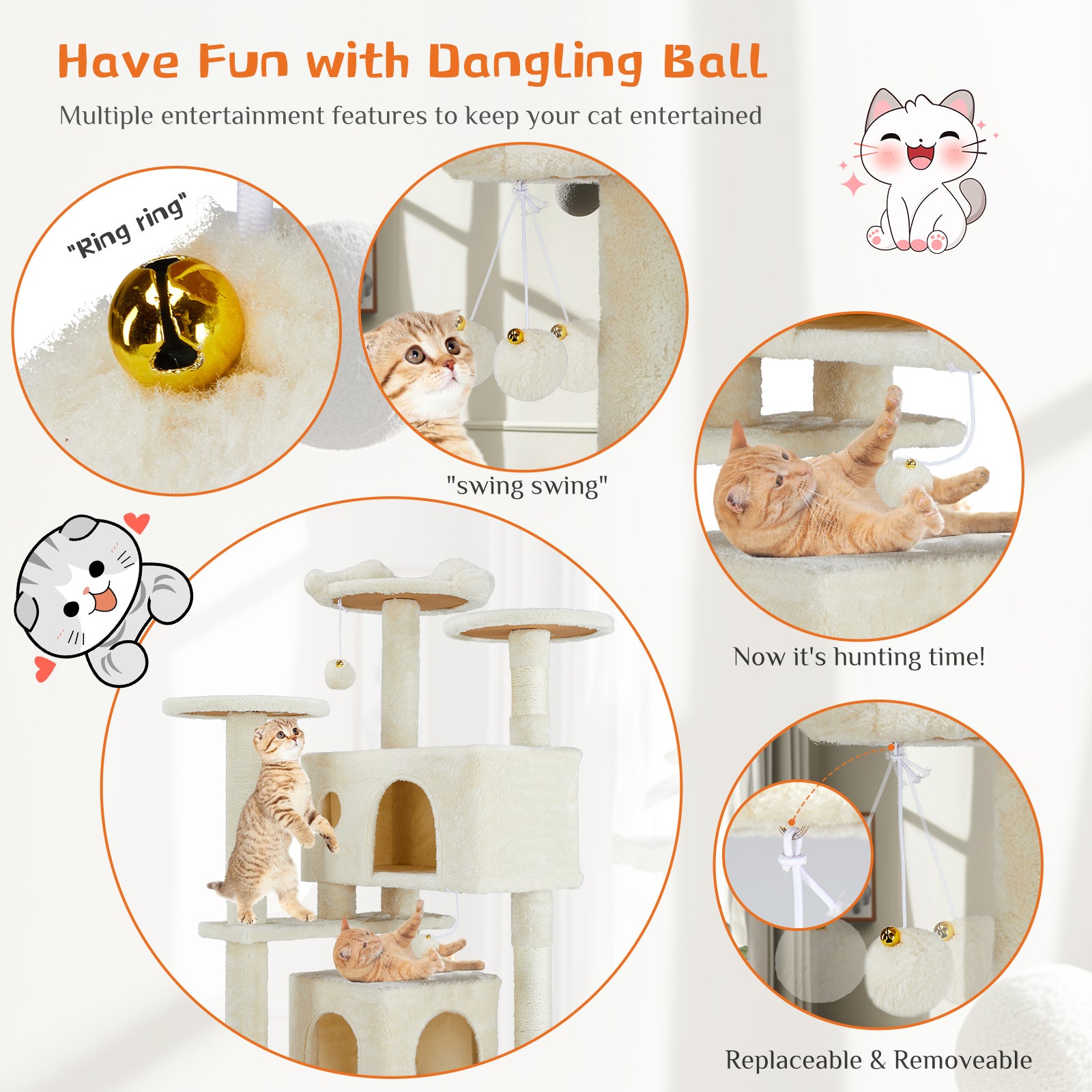 Multi Functional Ca Cat Treehouset Climbing Frame | Other