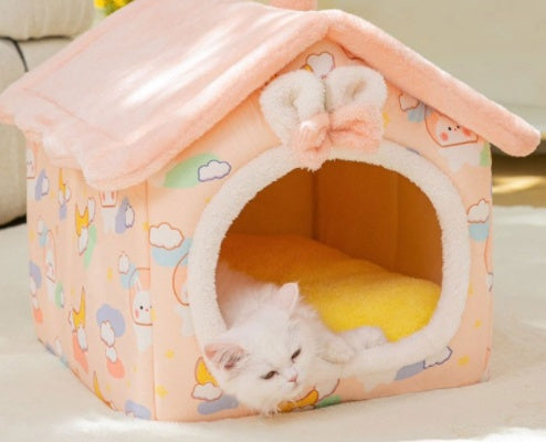 Foldable Dog House Pet Cat Bed Winter Dog Villa Sleep Kennel | Other