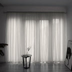 Simple And Modern Balcony Solid Color Gauze Curtain | Other