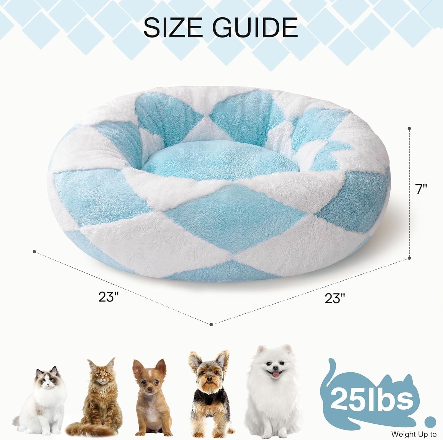 Mewoofun Donut Cat Bed For Indoor Cats - Round Washable Plus | Other