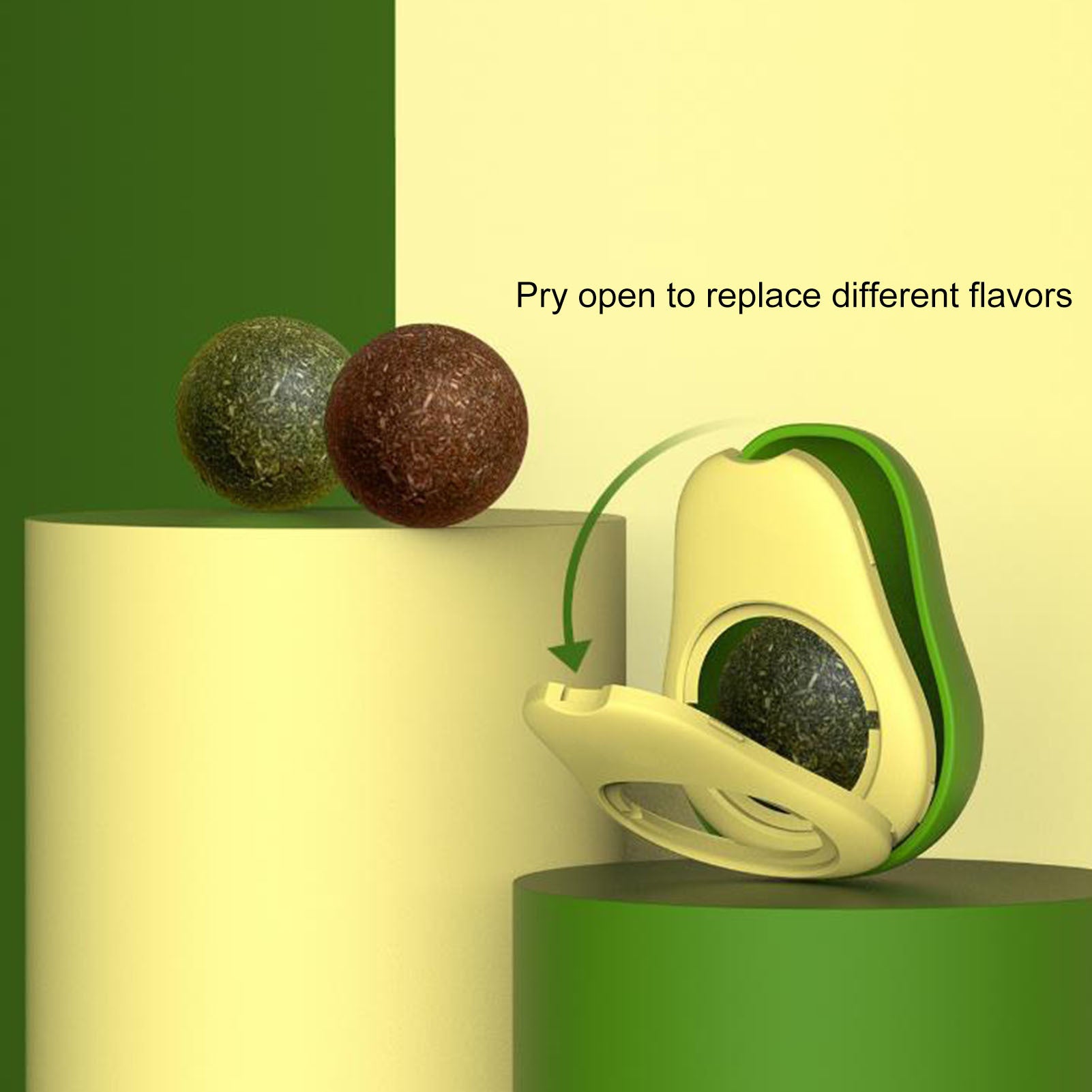 Cute Avocado Catnip Toy Cat Teeth Cleaning Toy Cat Supplies | Electronic Learning Toys