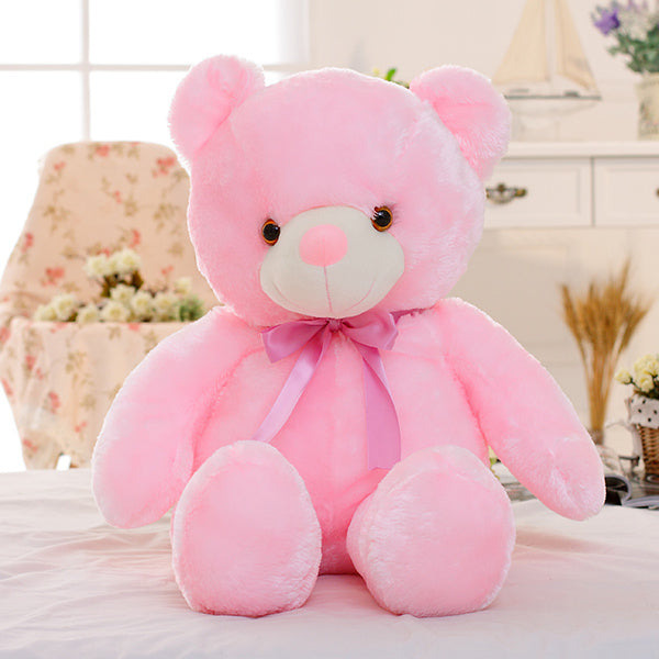 Creative Light Up Led Teddy Bear Stuffed Animals Plush Toy C | Electronic Learning Toys