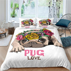 3d Pug Digital Printing Bedding Set | Other
