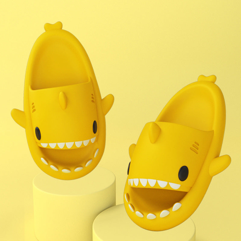 Adult's Slippers Indoor Outdoor Funny Shark Cartoon | Other