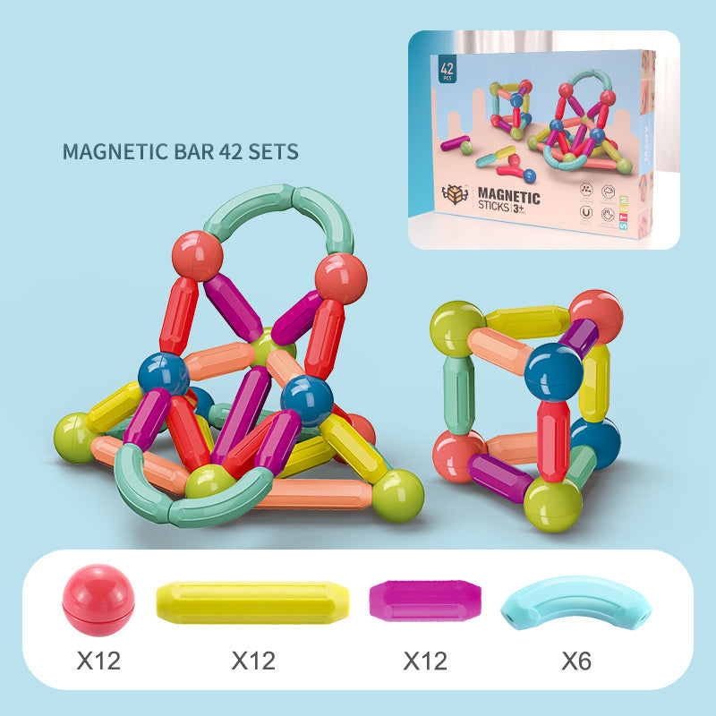 Adorable Baby Toy Magnetic Stick Building Blocks Game Magnets Childre | Electronic Learning Toys