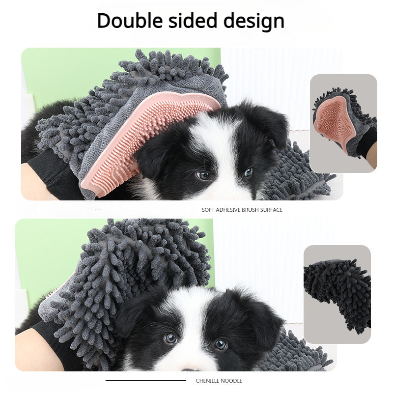 Pet Bathing Brush 2-in-1 Grooming Glove Elegant Dog Grooming | Other
