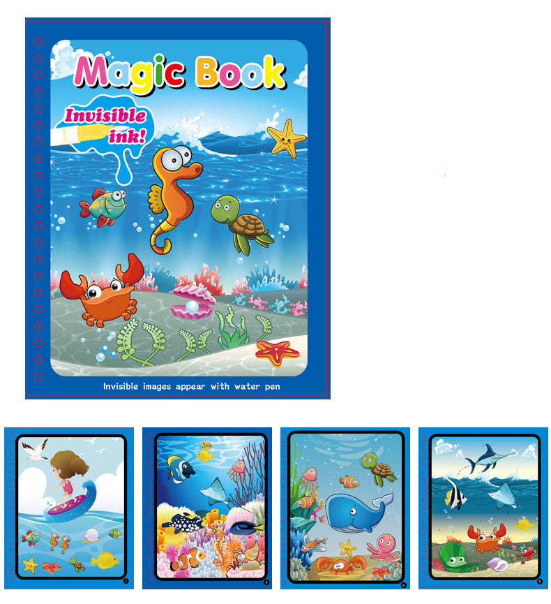 Children's Magic Water Painting Book Coloring And Coloring B | Jewelry & Accessories