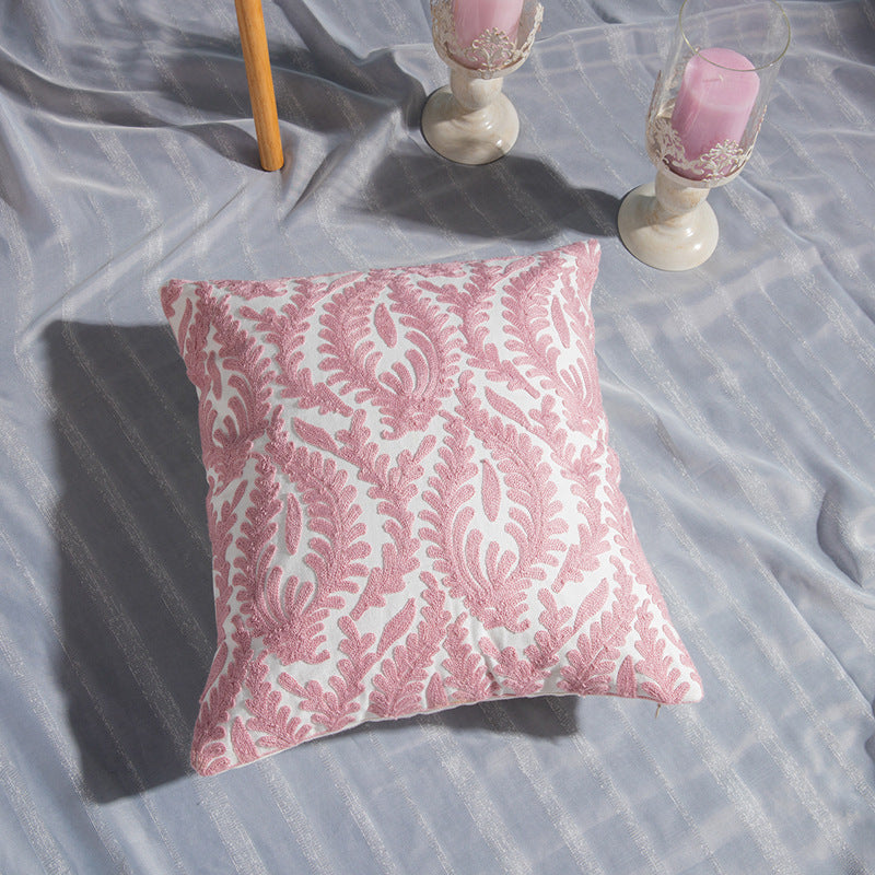Geometric Cotton Embroidered Pillowcase | Other
