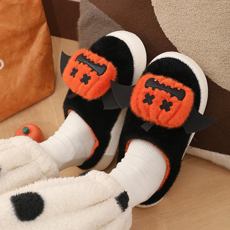 Halloween Cartoon Funny Pumpkin Slippers With Small Wings De | Other