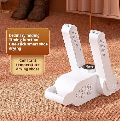 Multifunction Electric Shoe Dryer – Foldable, Constant Temperature Heating with Timer