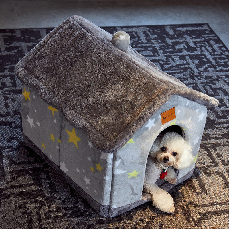 Foldable Dog House Pet Cat Bed Winter Dog Villa Sleep Kennel | Other
