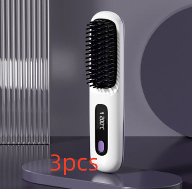 2 In 1 Straight Hair Comb Wireless Hair Straightener Brush H | Other