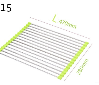 Folding Kitchen Drain Sink Rack Stainless Steel | Other