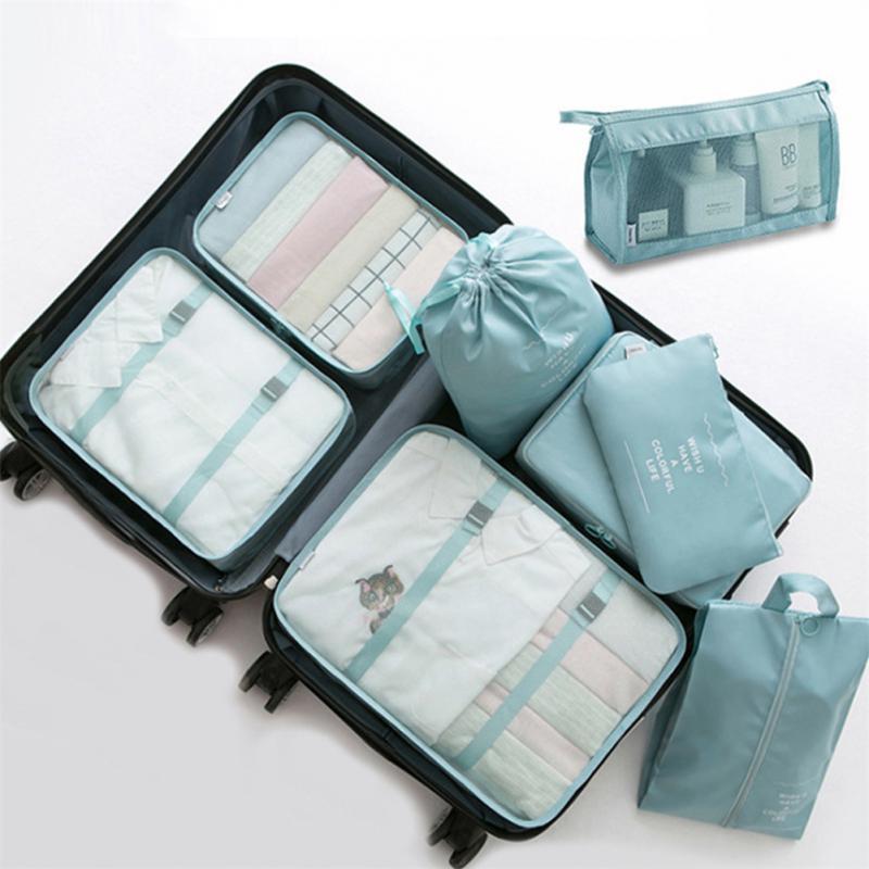 8-piece Set Luggage Divider Bag Travel Storage Clothes Under | Luggage & Bags