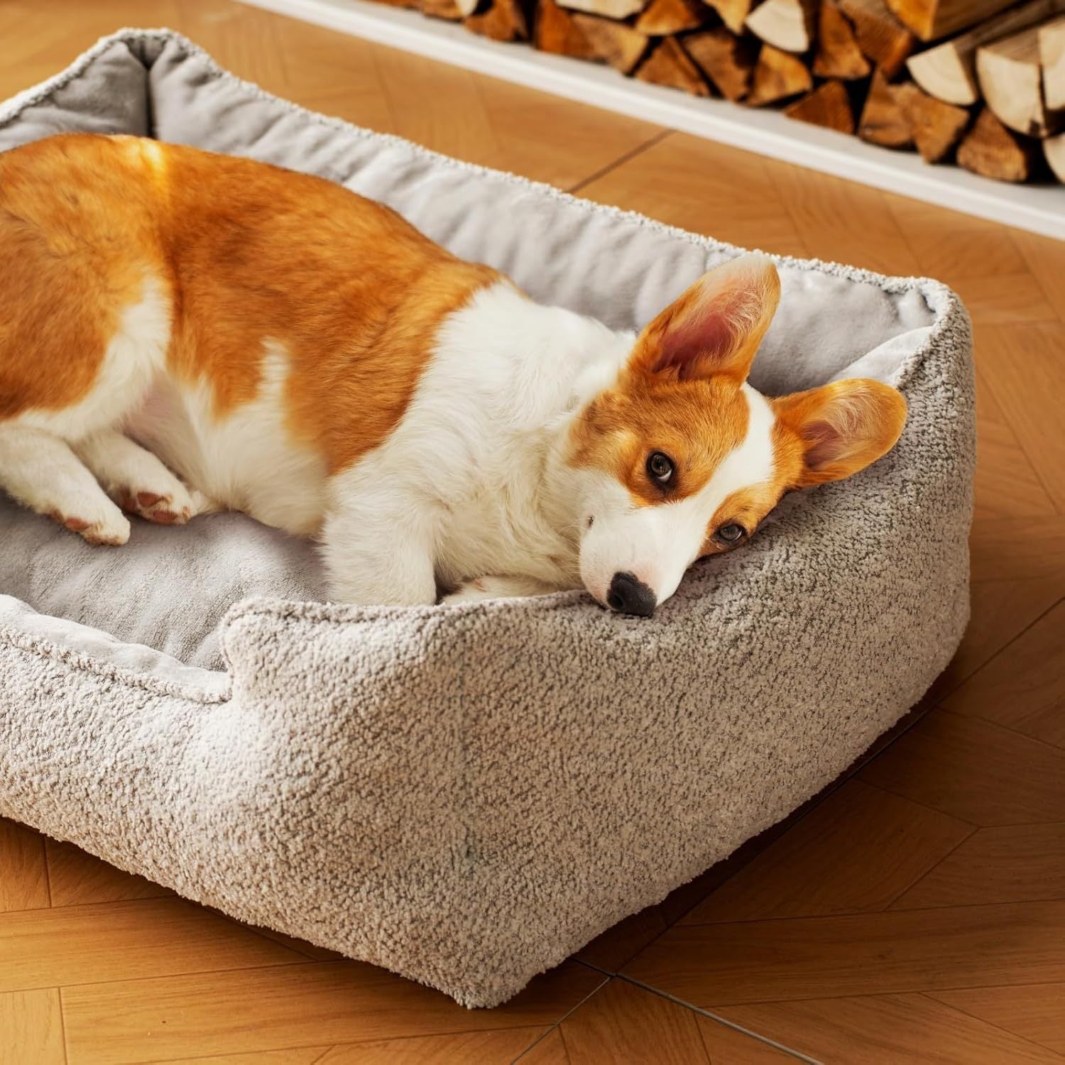 Mewoofun Medium Dog Bed - 31.5x23.6x9.5 Inch Washable Rectan | Other