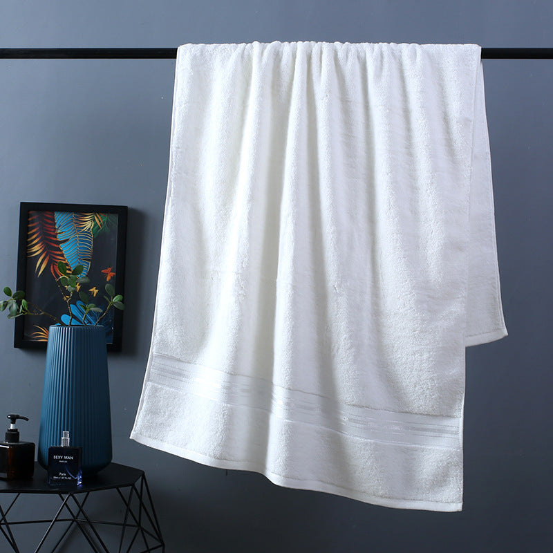 Pure Color Thick Cotton Bath Towel Set Towel Set Increased P | Other
