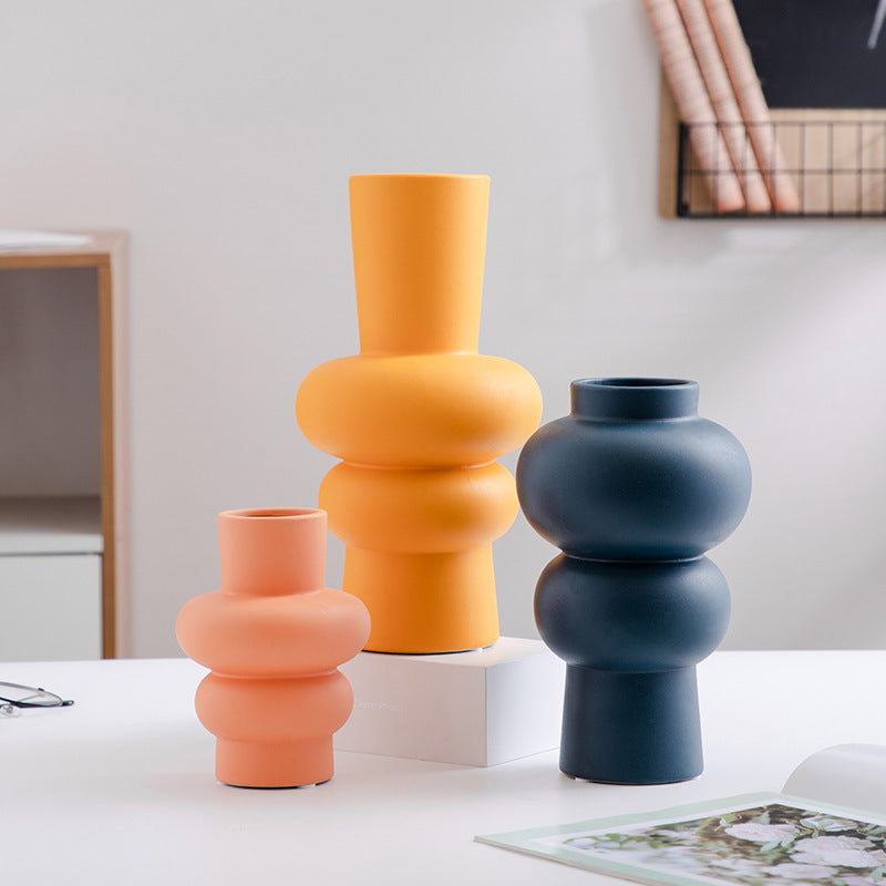 Ceramic Vase Flower Nordic Minimalist Living Room Decoration | Other