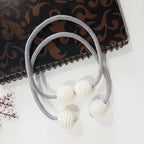 Magnetic Curtain Tiebacks Pearl Beads | Other