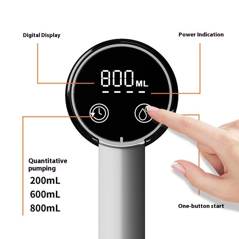 Wireless Electric Water Dispenser – LED Screen, Foldable Pump for Bottled & Mineral Water