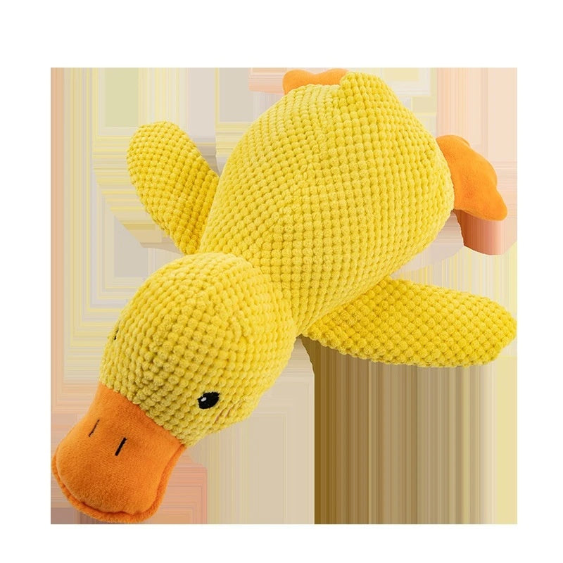 Pet Plush Toy Dog Calming Duck Stuffed Duck Toy Chew Toy Squ | Electronic Learning Toys