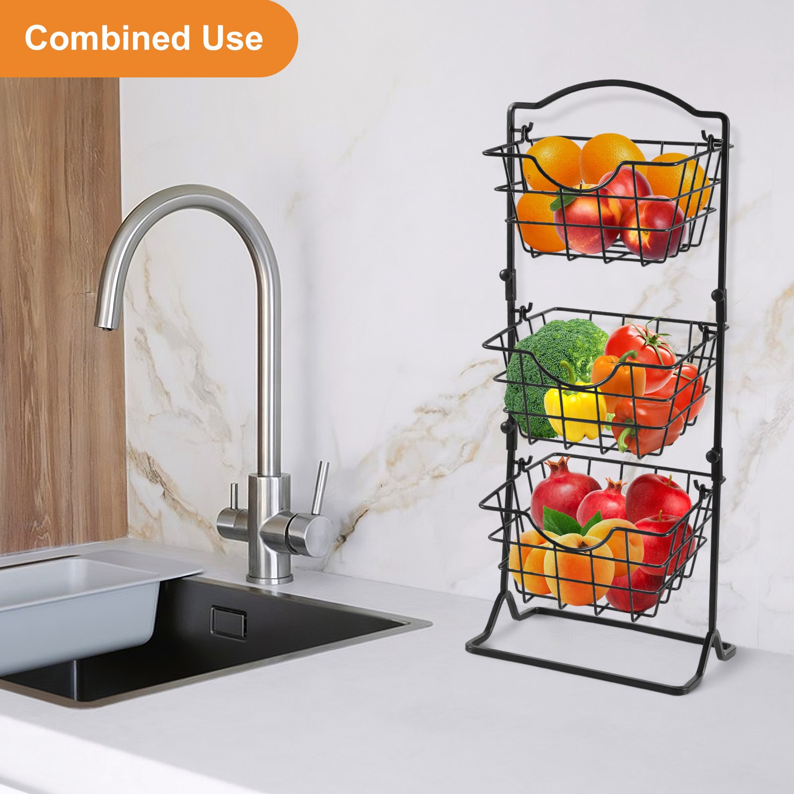 Simple Multi-layer Iron Can Be Shaken Storage Shelf | Other