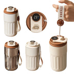 Smart Digital Thermal Bottle – 450ml Stainless Steel Insulated Coffee Mug with LED Temperature Display