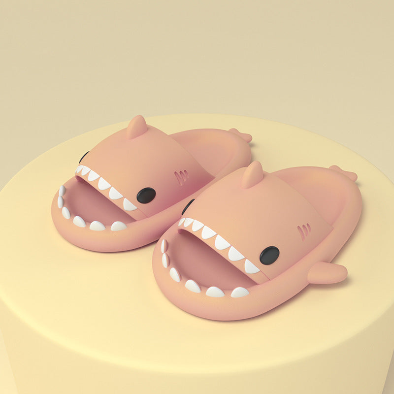 Adult's Slippers Indoor Outdoor Funny Shark Cartoon | Other