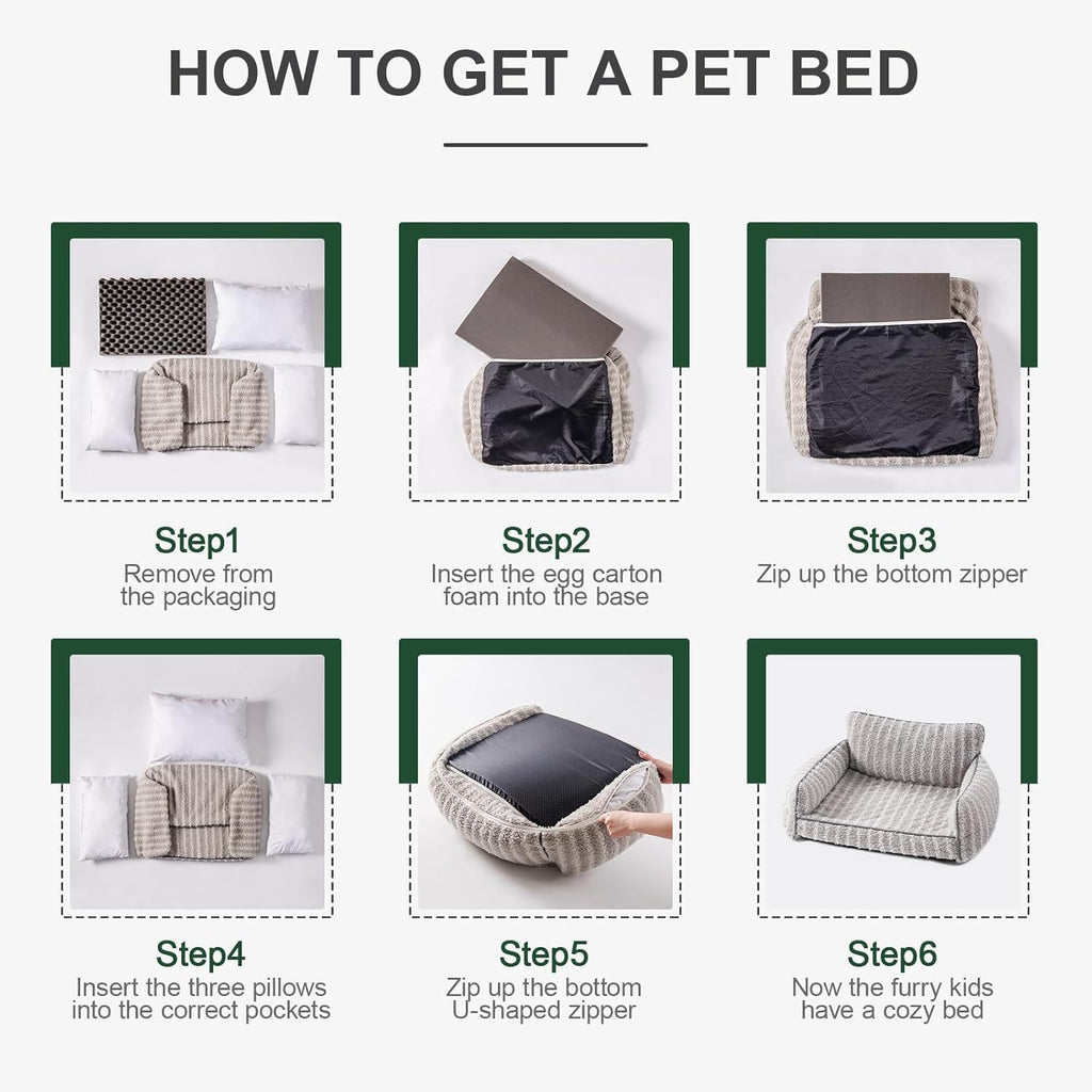 Mewoofun Orthopedic Pet Sofa - Supportive Bed For Small Medi | Home & Garden