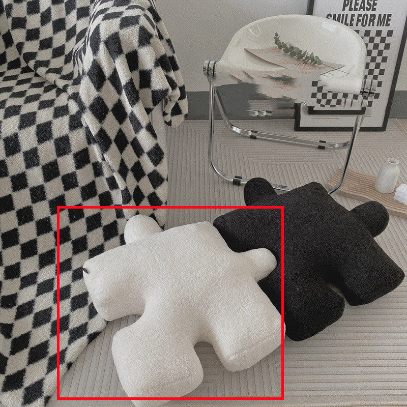 Fashion Stuffed Creative Puzzle Shaped Pillow Modern Splicea | Other