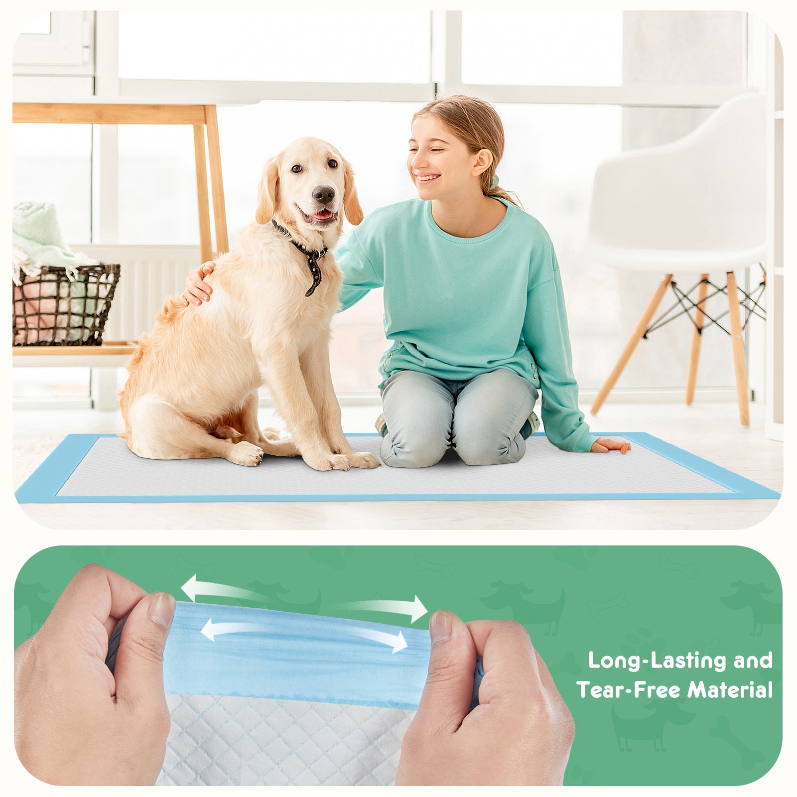 Puppy Pads, Leak-proof Quick-drying Disposable Dog Pads, Abs | Other
