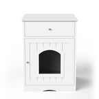Wooden Pet House Litter Box Fence With Drawers | Other