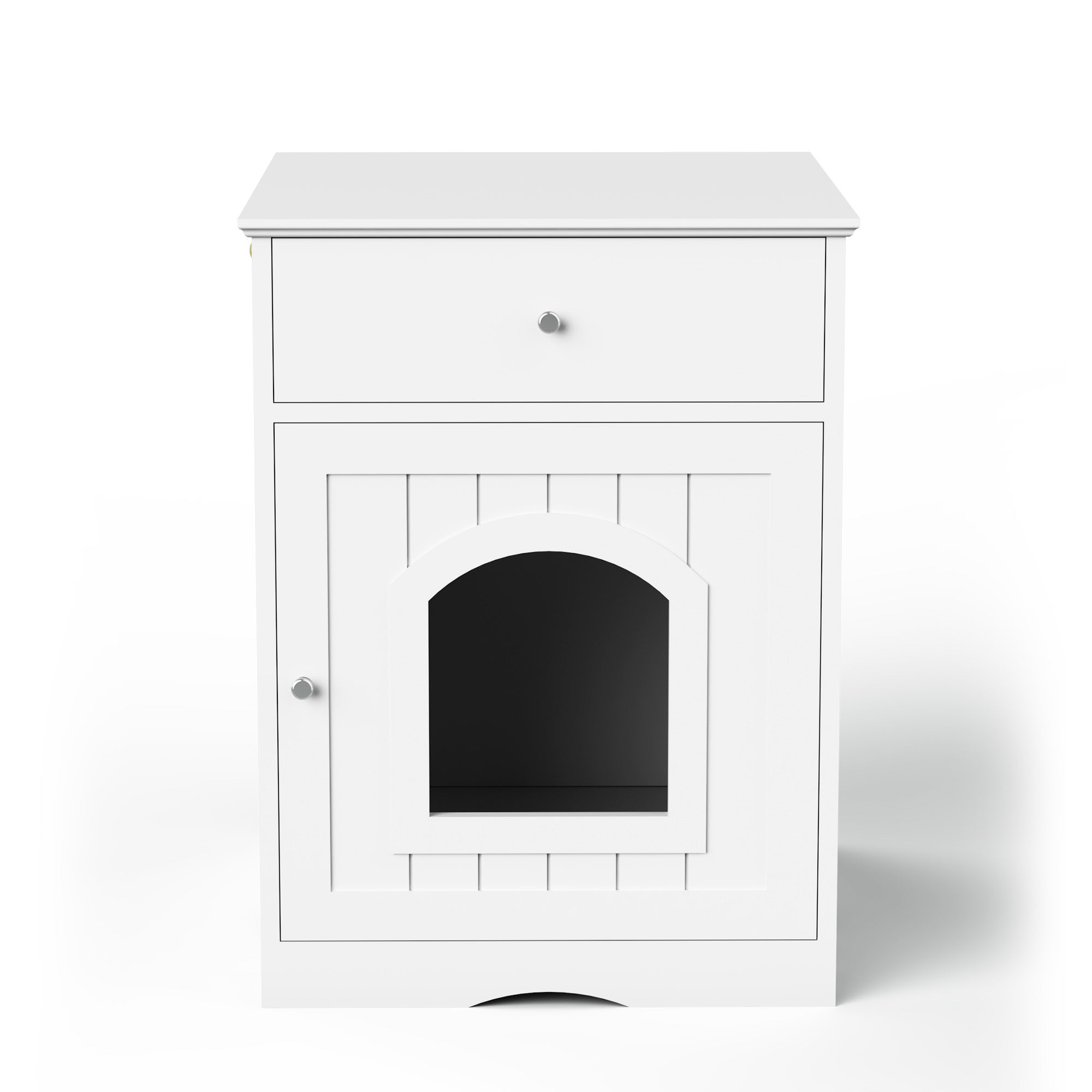 Wooden Pet House Litter Box Fence With Drawers | Other